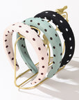 Poka Dot Puffed Spa Headband Hair Band