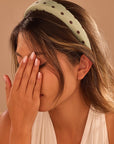 Poka Dot Puffed Spa Headband Hair Band