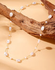 18k Stainless Steel Tarnish Free Pearl Necklace