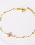 18k Stainless Steel Tarnish Free Gemstone Bracelet