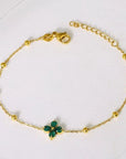 18k Stainless Steel Tarnish Free Gemstone Bracelet