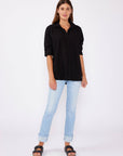 Long Sleeve Plaid Seersucker Button-Down Shirt