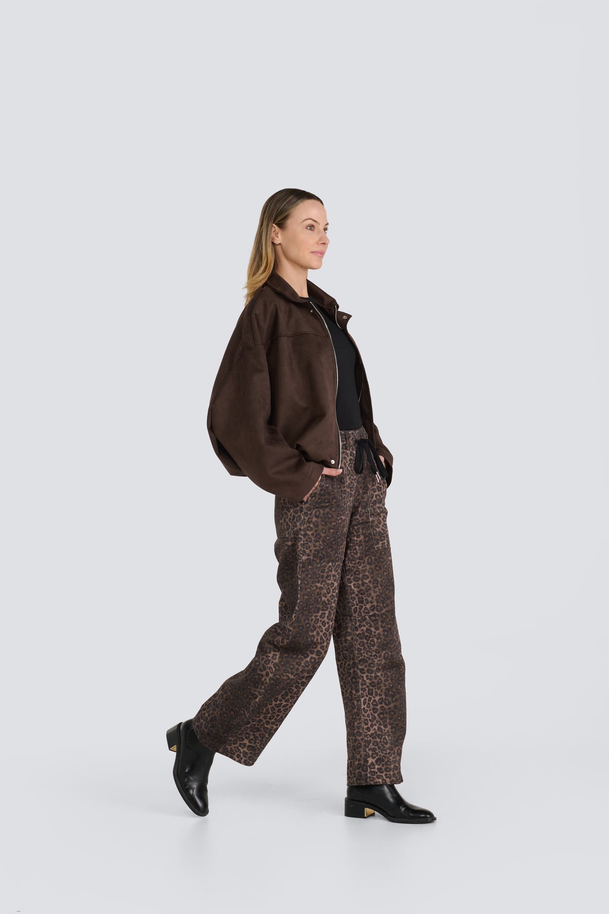 Suede Bomber Jacket