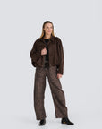 Suede Bomber Jacket