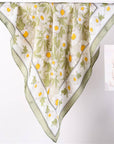 Spring Meadow Daisy Silky Feel Bandana Scarf