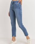 Hi Rise Slim Straight w/ Detail