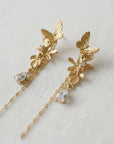 Vintage-Inspired Butterfly Drop Earrings