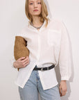 Cotton Voile Fringed Shirt