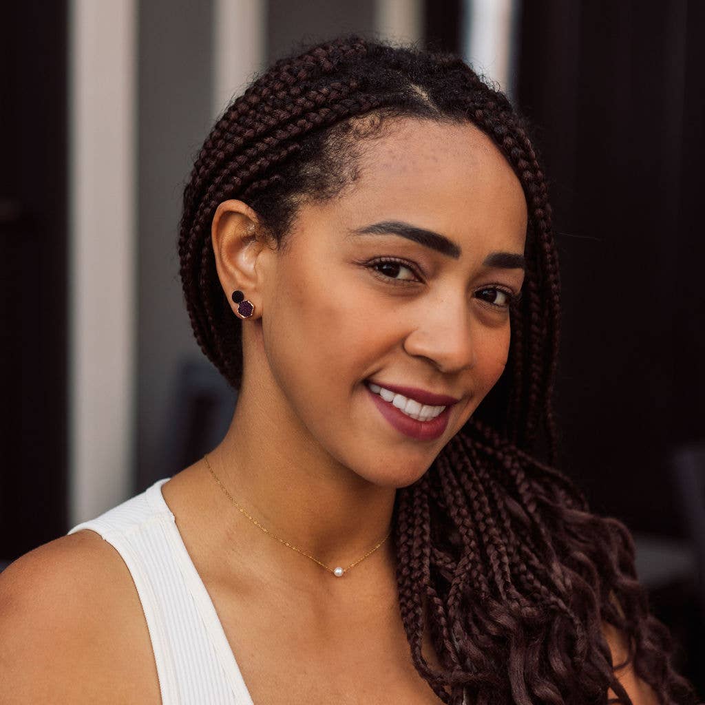 Isidore Hexagon Resin Studs