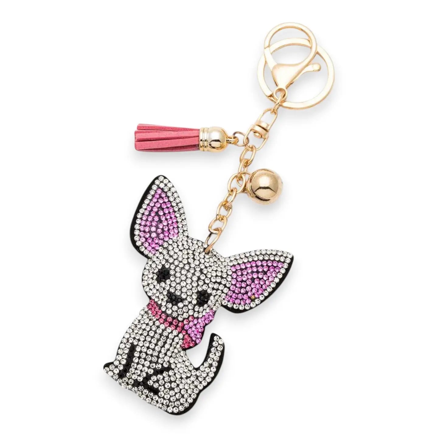 Rhinestone Palm Tree Iconic Key Chain