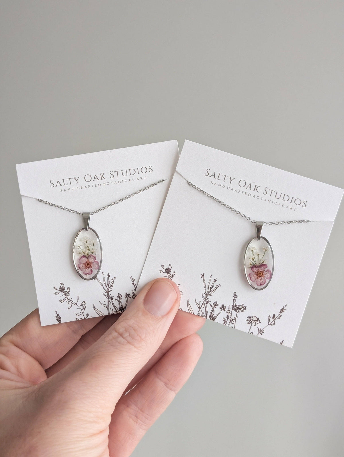 Oval Mauve Necklace