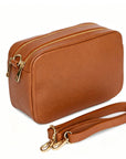 Genuine Leather bag saponetta maxi: Brown