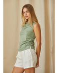 Clem Shirred Knit Top
