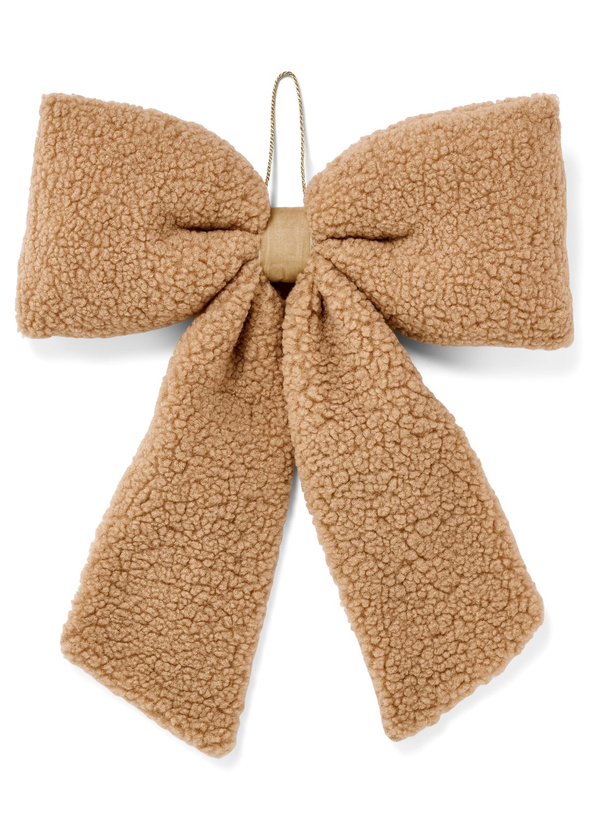 Large Brown Sherpa Bow