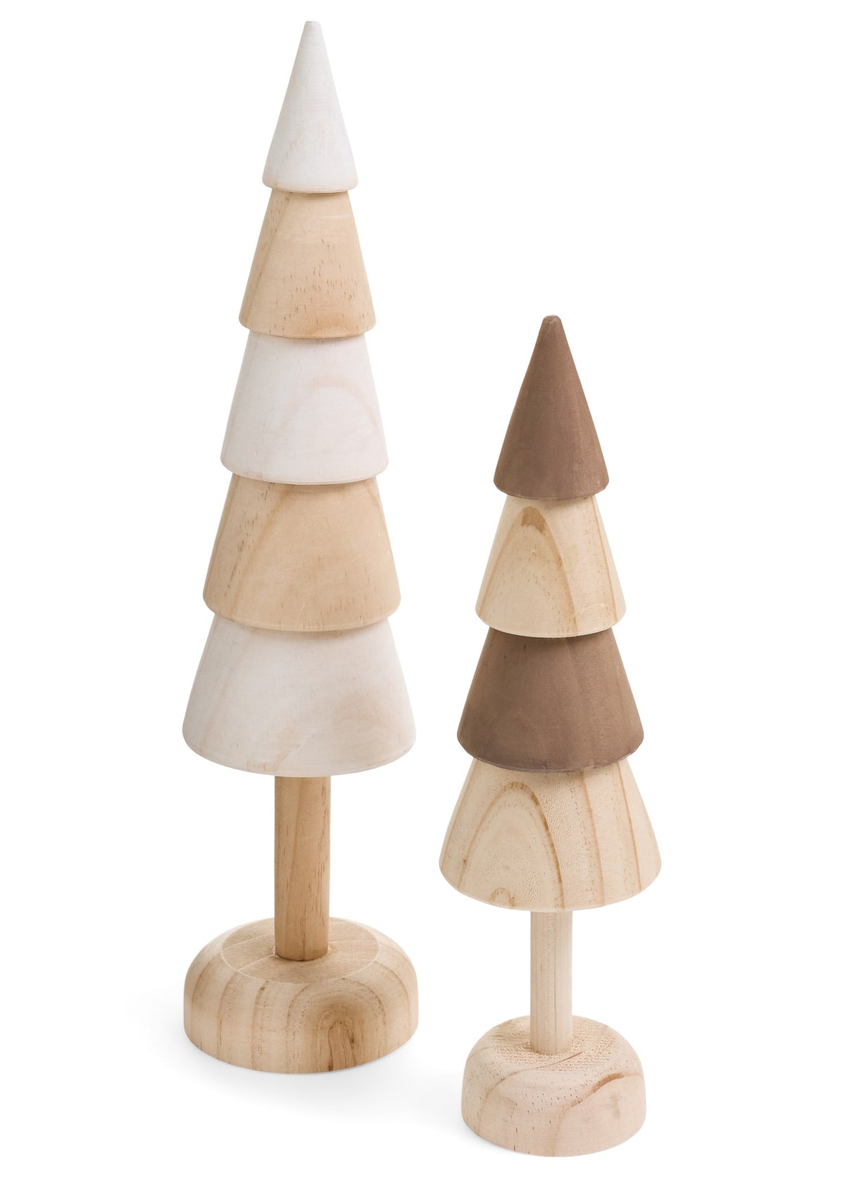 Tree Wood Natural/White Deco