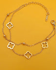 18K Stainless Steel Clover Bracelet