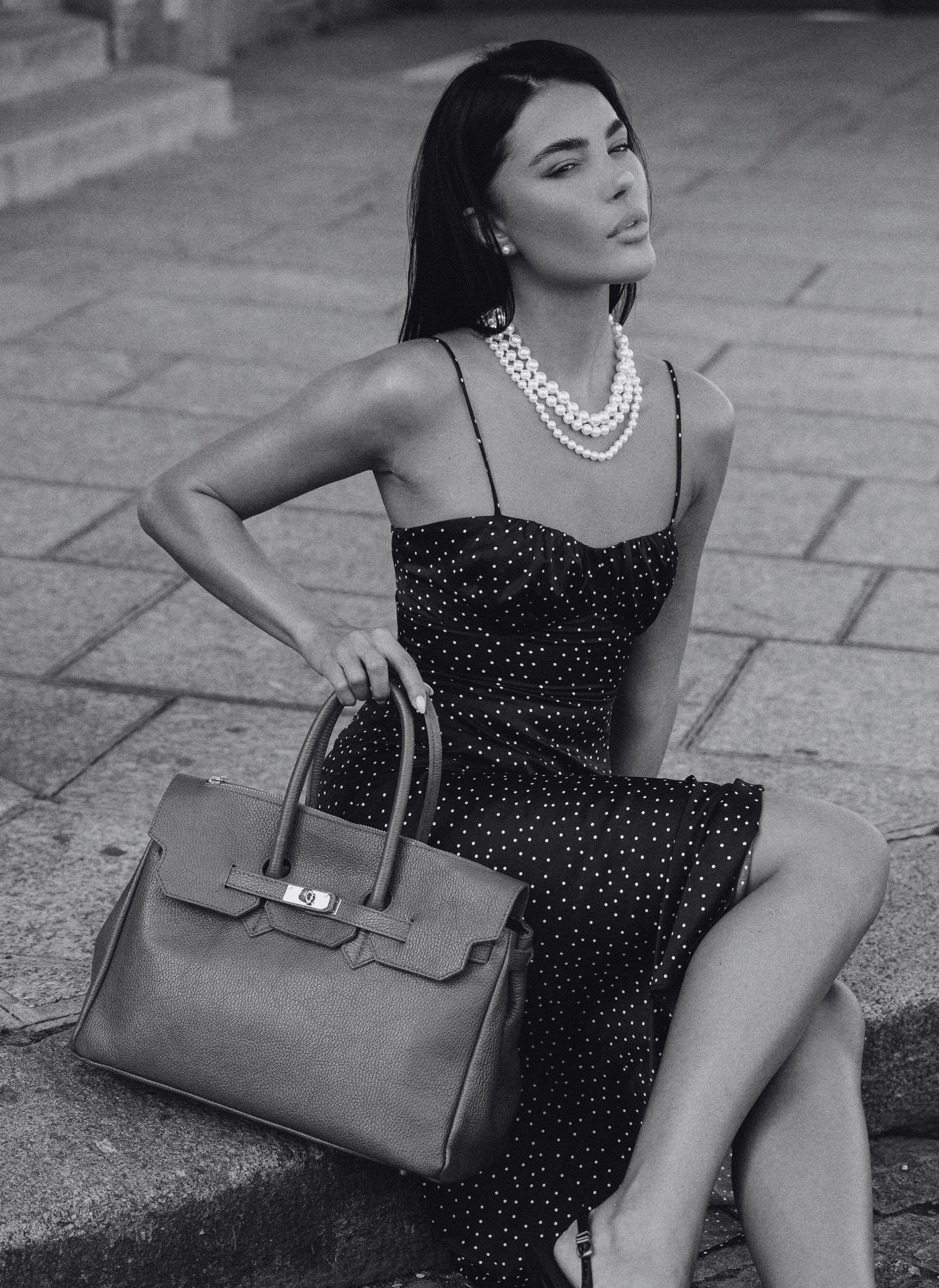 Elizabeth Bag in Navy Blue Togo Leather