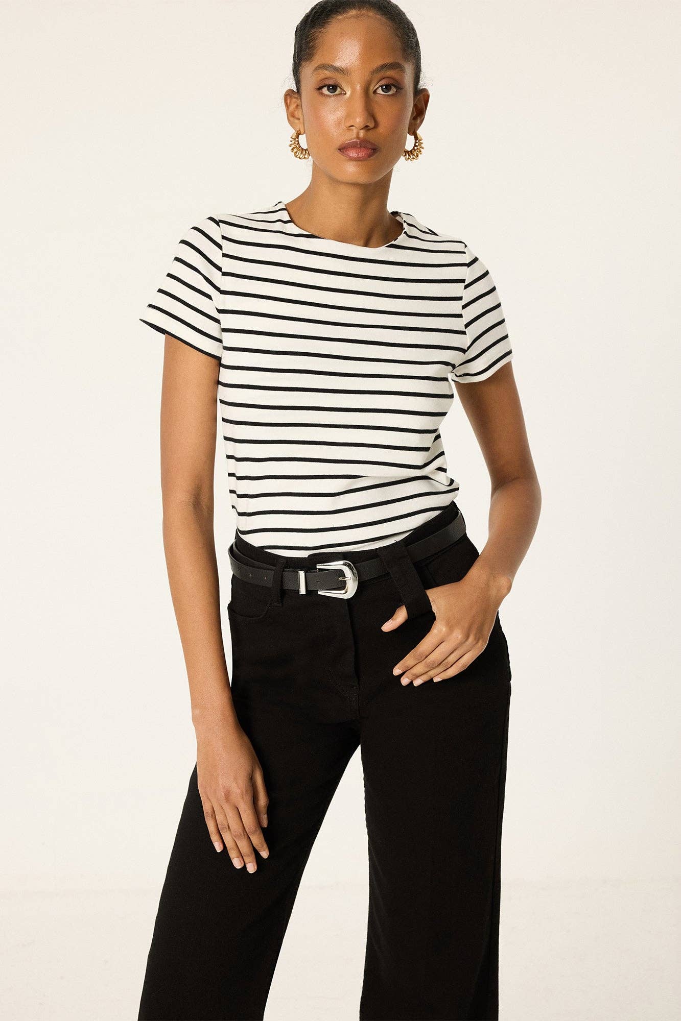 Classic Striped Cotton T-Shirt