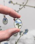 Forget-me-not Cameo Pendant Necklace