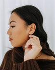 Sterling Silver Mini Ball Hoops 16mm | Beaded Hoop