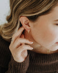 Ember Twisted Huggie Hoops Gold Filled