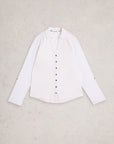 Annie Mixed Jersey Shirt Brilliant White