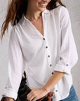 Annie Mixed Jersey Shirt Brilliant White
