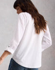 Annie Mixed Jersey Shirt Brilliant White