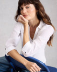 Annie Mixed Jersey Shirt Brilliant White