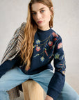 White Stuff Embroidered Sweater