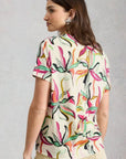 Susie V Neck Linen Tee