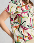 Susie V Neck Linen Tee