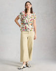 Susie V Neck Linen Tee