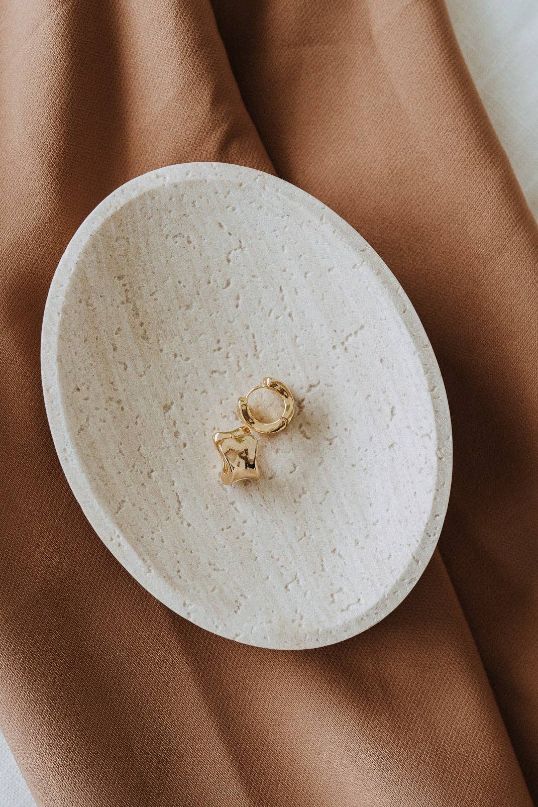 Rove Hoops Gold Filled Chunky Mini Huggies