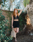 Black Cotton Shorts