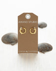 15mm Pearl Huggie Hoops