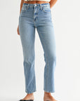Light Wash Slim Cropped Bootcut