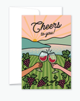 'Cheers to You' - Greeting Card with Envelope (4x6")