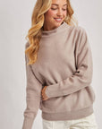 FUNNEL NECK KNIT SWEATER