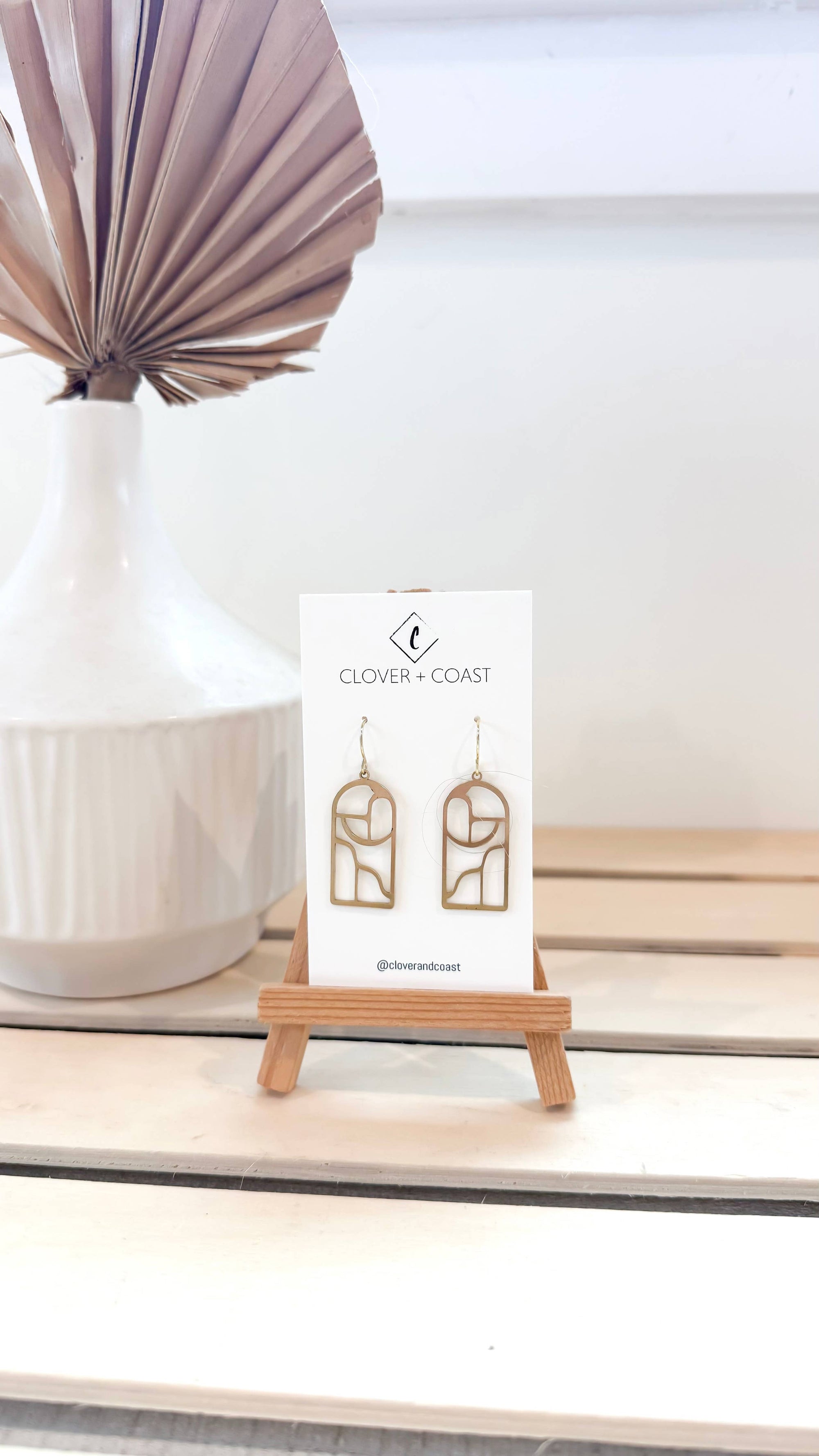 Brass Geometric Dangle