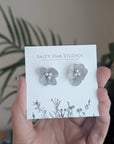 Hydrangea Stud Earrings - mixed color