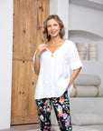 Sophia's Linen Shirt with bamboo buttons