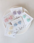 Hydrangea Stud Earrings - mixed color
