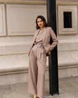Straight Blazer Terracota