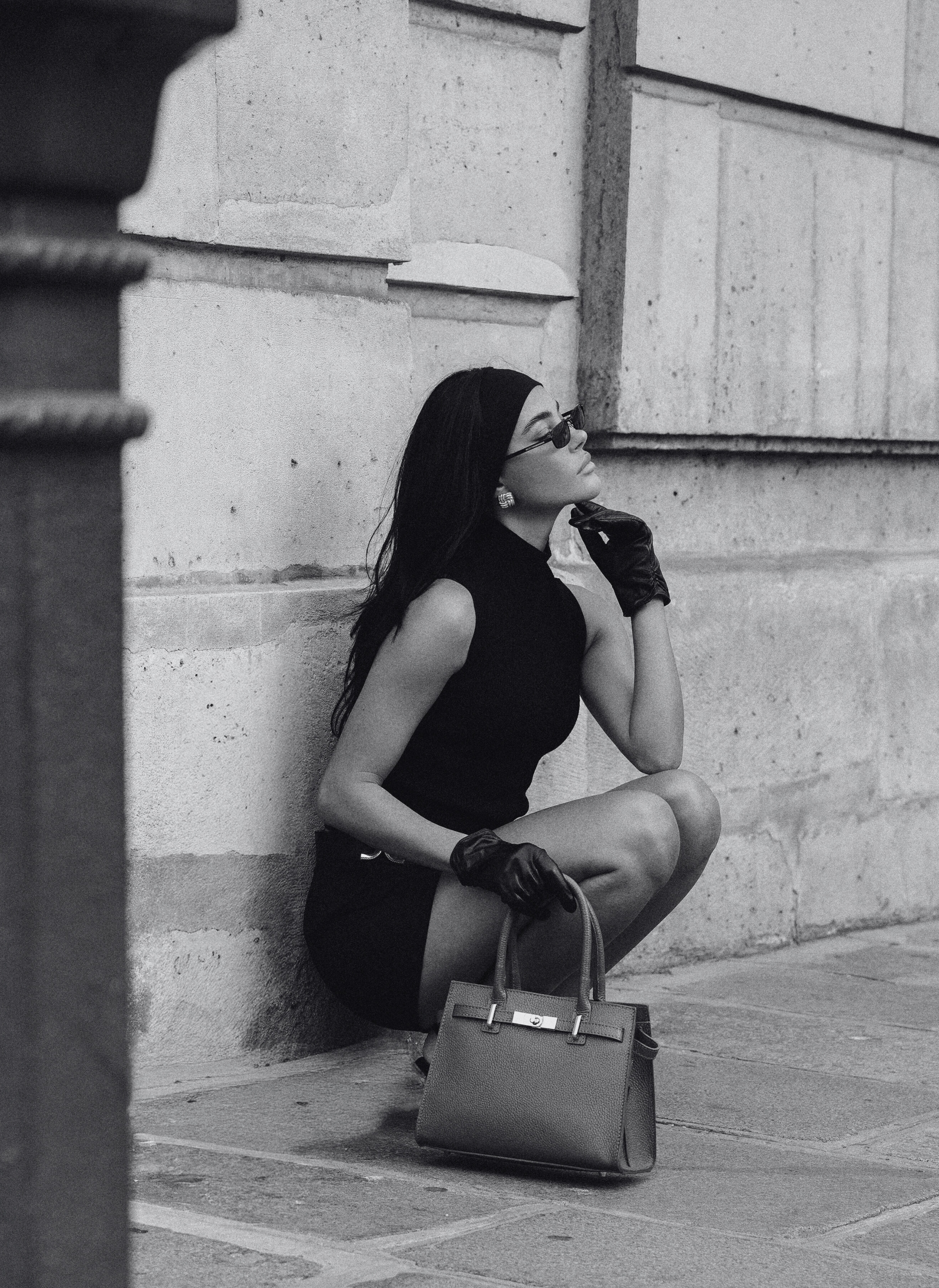 Grace Bag in Dark brown Togo leather