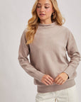 FUNNEL NECK KNIT SWEATER