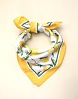 Lemon Silky Feel Bandana Scarf