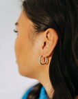 Sterling Silver Flat Hoops 20mm | Everyday Classic