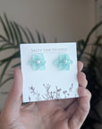 Hydrangea Stud Earrings - mixed color