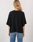 Short-Sleeved Button-Up Cardigan